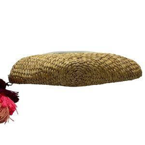 Funky Monkey Women's Half Moon Basket Weave Boho Clutch Purse